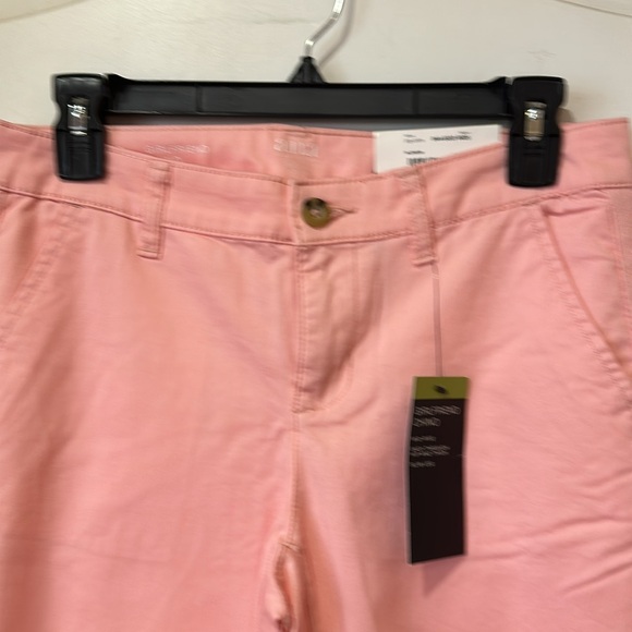 Women’s Ana girlfriend Chino pants new with tags pink size 2 mid rise slim leg - Picture 4 of 5